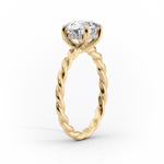 Load image into Gallery viewer, 1.0CT Asscher Diamond Moissanite Braided Engagement Ring