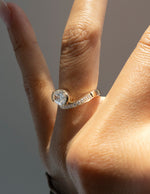 Load image into Gallery viewer, 2.0CT Oval Cut Moissanite Unique Pave Diamond Engagement Ring