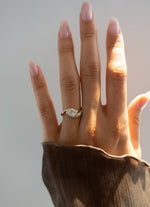 Load image into Gallery viewer, 2.0CT Oval Cut Moissanite Unique Pave Diamond Engagement Ring