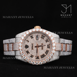 Load image into Gallery viewer, Full Iced Out VVS Moissanite Diamond Roman Dial Wrist Watch