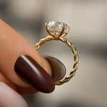 Load image into Gallery viewer, 2 CT Round Cut Classic Solitaire Moissanite Diamond Ring