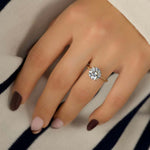 Load image into Gallery viewer, 2 CT Round Cut Classic Solitaire Moissanite Diamond Ring