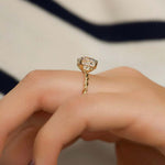 Load image into Gallery viewer, 2 CT Round Cut Classic Solitaire Moissanite Diamond Ring