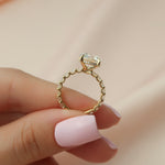 Load image into Gallery viewer, 2.50CT Round Cut Moissanite Diamond Pave Engagement Ring