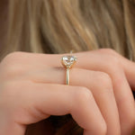 Load image into Gallery viewer, 2CT Moissanite Engagement Ring