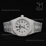 Load image into Gallery viewer, Iced Out VVS Moissanite Diamond Roman Dial Wrist Watch