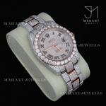 Load image into Gallery viewer, Full Iced Out VVS Moissanite Diamond Roman Dial Wrist Watch