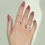 Load image into Gallery viewer, 1.50 CT Elongated Cushion Cut Solitaire Moissanite Diamond Engagement Ring