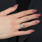 Load image into Gallery viewer, 1.50 CT Elongated Cushion Cut Solitaire Moissanite Diamond Engagement Ring