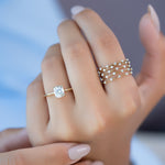 Load image into Gallery viewer, 1.50 CT Elongated Cushion Cut Moissanite Diamond Solitaire Engagement Ring