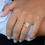 Load image into Gallery viewer, 1.50 CT Elongated Cushion Cut Moissanite Diamond Solitaire Engagement Ring