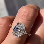 Load image into Gallery viewer, 3.5 CT Pear Cut Moissanite Engagement Ring 14K Solid Gold Ring For Her Perfect For Gift