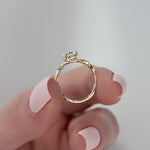 Load image into Gallery viewer, 1.50 CT Elongated Cushion Cut Nature Inspired Moissanite Diamond Engagement Ring