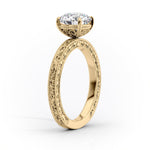Load image into Gallery viewer, 1.50 CT Round Cut Vintage Moissanite Diamond Engagement Ring