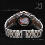 Load image into Gallery viewer, Iced Out Blue Dial Moissanite Diamond Hip Hop Watch