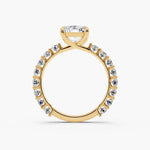 Load image into Gallery viewer, 2.50CT Radiant Cut Moissanite Diamond Pave Engagement Ring