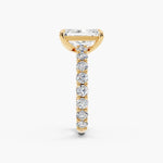 Load image into Gallery viewer, 2.50CT Radiant Cut Moissanite Diamond Pave Engagement Ring