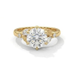 Load image into Gallery viewer, 3.50 CT Round Cut Cluster Moissanite Diamond Engagement Ring