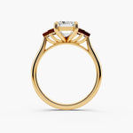 Load image into Gallery viewer, 1.50 CT Emerald Cut Moissanite Ring