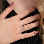 Load image into Gallery viewer, Cluster Engagement Ring
