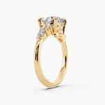 Load image into Gallery viewer, Round Moissanite Engagement Ring
