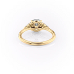 Load image into Gallery viewer, 1.50 CT Round Cut Moissanite Diamond Cluster Pave Engagement Ring