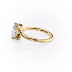 Load image into Gallery viewer, 1.0CT Princess Diamond Moissanite Bypass Engagement Ring
