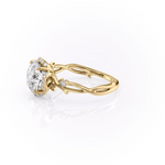 Load image into Gallery viewer, 2.0CT Round Diamond Lab Grown Halo Nature Inspired Engagement Ring