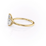 Load image into Gallery viewer, 1.50 CT Pear Cut Solitaire Moissanite Diamond Engagement Ring