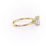 Load image into Gallery viewer, 1.0CT Cushion Moissanite Diamond Cluster Engagement Ring