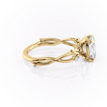 Load image into Gallery viewer, 1.50 CT Elongated Cushion Cut Nature Inspired Moissanite Diamond Engagement Ring