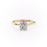 Load image into Gallery viewer, 1.50 CT Elongated Cushion Cut Moissanite Diamond Solitaire Engagement Ring