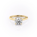 Load image into Gallery viewer, 1.50 CT Round Diamond Lab Grown Solitaire Engagement Ring