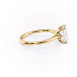 Load image into Gallery viewer, 1.50 CT Emerald Cut Solitaire Moissanite Diamond Engagement Ring