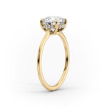 Load image into Gallery viewer, 2.50 CT Marquise Cut Moissanite Diamond Halo Solitaire Engagement Ring