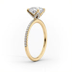 Load image into Gallery viewer, Marquise Pave Engagement Ring Lab Grown Diamond Promise Ring for Women