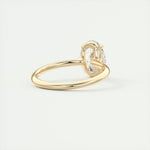 Load image into Gallery viewer, 2 CT Oval Flush Stacking Low Profile Solitaire Moissanite Engagement Ring