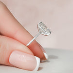 Load image into Gallery viewer, 4.50СT Radiant Cut Moissanite Diamond Hidden Halo Engagement Ring