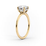 Load image into Gallery viewer, 2.5 CT Oval Cut Pave Ashley Moissanite Diamond Ring