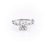 Load image into Gallery viewer, 2.5 CT Round Cut Moissanite Engagement Ring With Stunning Twisted Band
