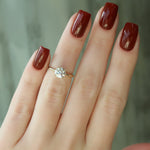 Load image into Gallery viewer, 2 CT Round Cut Unique Pave Setting Moissanite Solitaire Diamond Ring