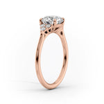 Load image into Gallery viewer, 2 CT Round Cut Moissanite Solitaire Diamond Ring