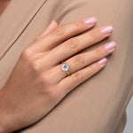 Load image into Gallery viewer, 2.5 CT Oval Cut Pave Ashley Moissanite Diamond Ring