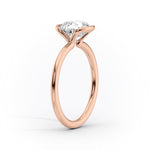 Load image into Gallery viewer, Brilliant 2 CT Round Cut Moissanite Diamond Securely Held In A Unique Bezel Setting Solitaire Ring