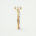 Load image into Gallery viewer, 2 CT Round Flush Stacking Low Profile Solitaire Moissanite Engagement Ring