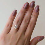 Load image into Gallery viewer, Emerald Cut Solitaire Engagement Ring