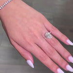 Load image into Gallery viewer, 3 CT Pear Cut Moissanite Engagement Ring 14K Solid Gold Ring For Her Perfect For Gift