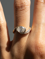 Load image into Gallery viewer, 2.0CT Oval Cut Moissanite Unique Pave Diamond Engagement Ring