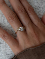 Load image into Gallery viewer, 2.0CT Oval Cut Moissanite Unique Pave Diamond Engagement Ring