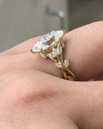 Load image into Gallery viewer, 4 CT Marquise Cut Moissanite Diamond Engagement Wedding Marquise Floral Shape Ring 6 Prong Soliter Gift For Women